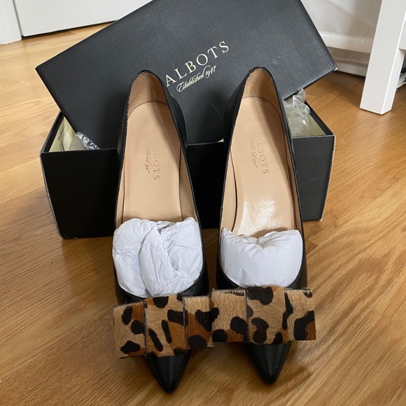 Talbots Dahlia Calf Hair Bow Mini Heel - Picture 4 of 10